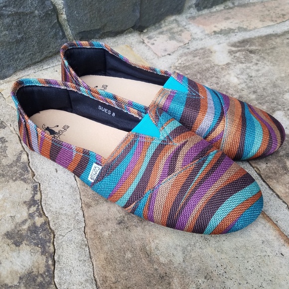 Corkys Shoes - NEW Corkys Sues Slip On Canvas Flats Shoes 8